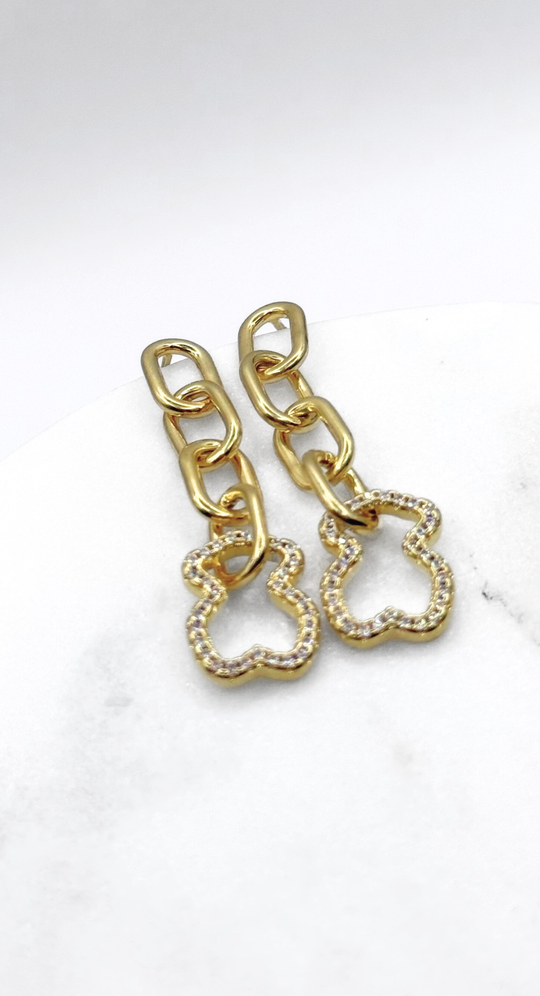 EMMA CLARA - AROS ESTILO OSITO ENCHAPADO EN ORO