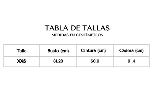 Tabla de tallas