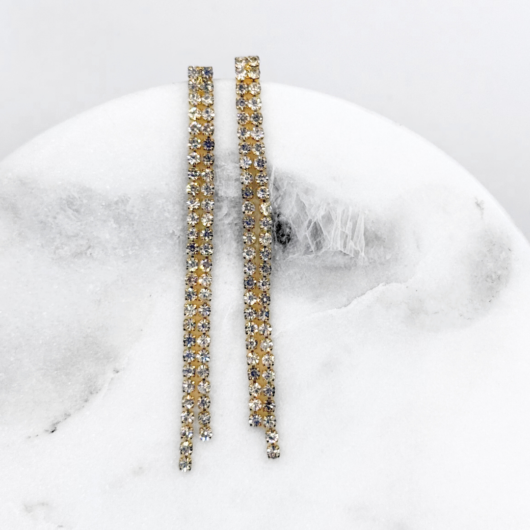 Emma Clara - Aros Strass Fiesta Colgante Dorado