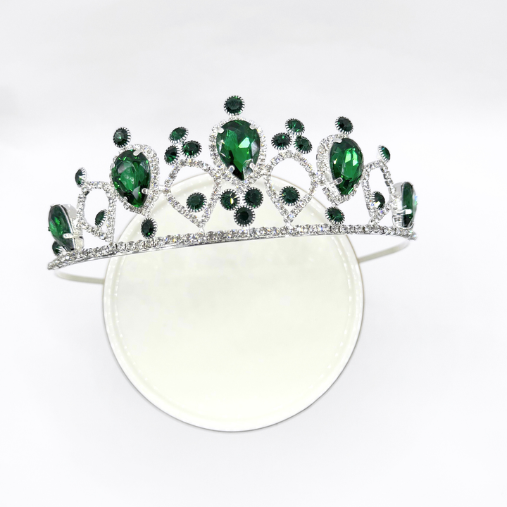 Emma Clara - Corona de Fiesta Verde Esmeralda