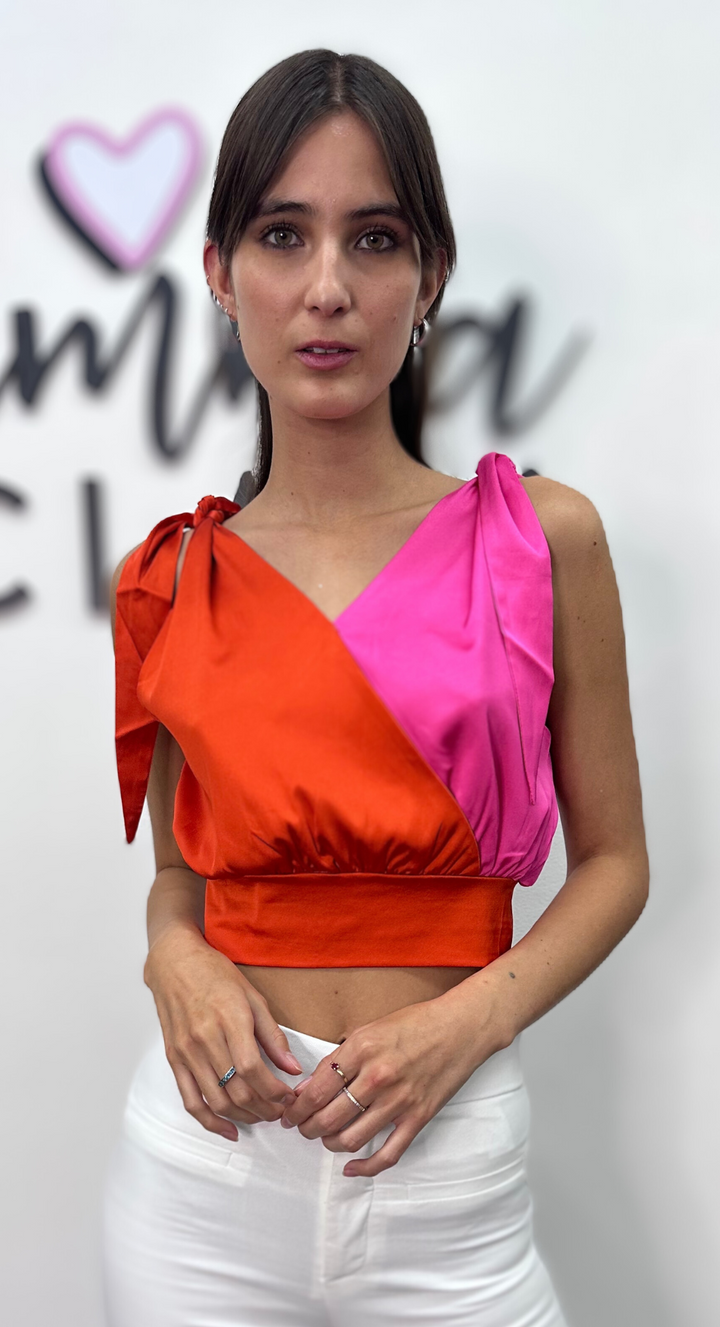 EMMA CLARA - TOP BICOLOR EDITH