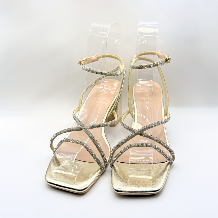 Emma Clara - Zapatos de Fiesta Straps Delgadas Eli Dorado