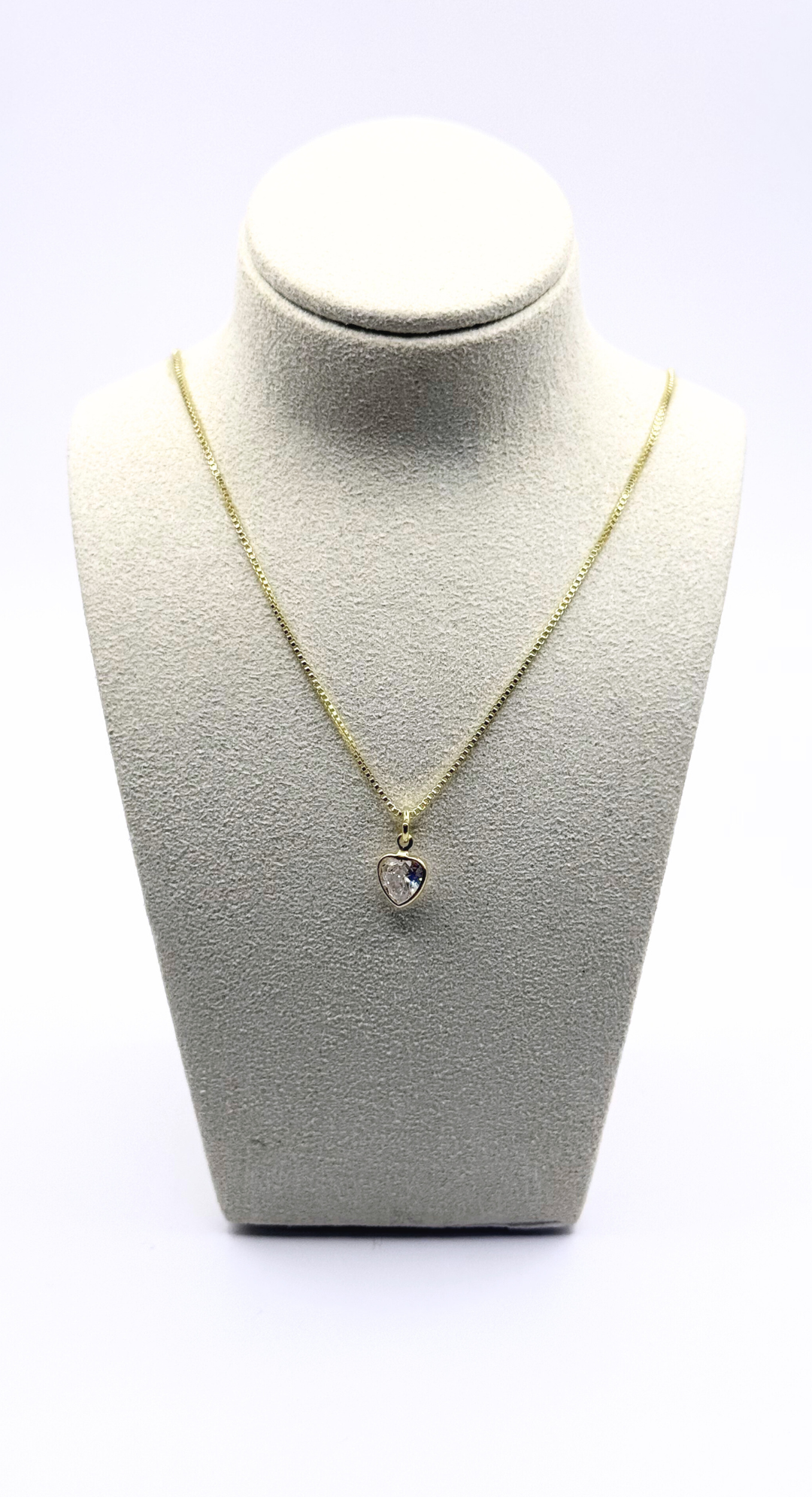 Emma Clara - Collar Dije Cristal Corazón Enchapado en Oro