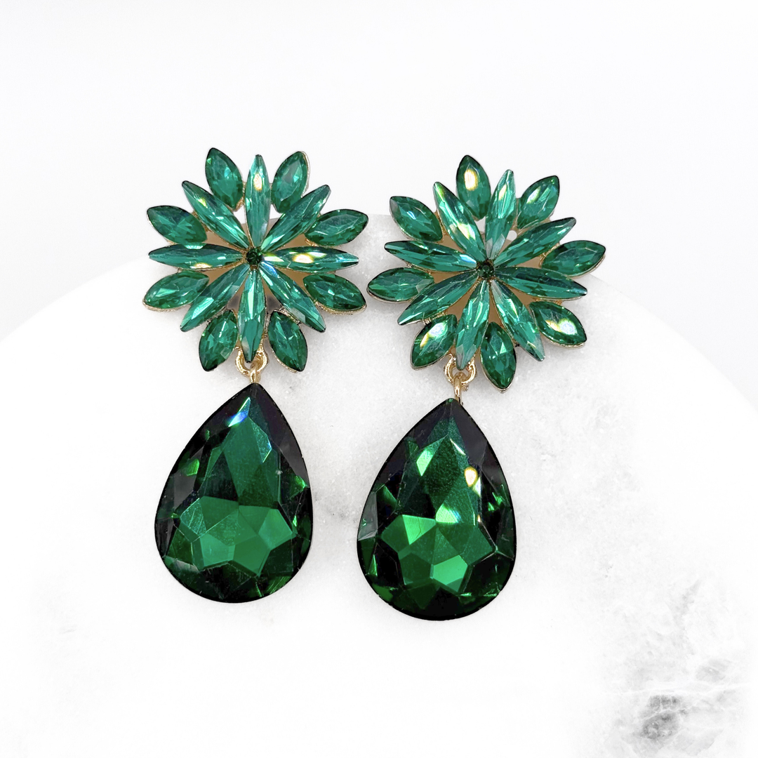 Emma Clara - Aros De Fiesta En Fantasía Verde Esmeralda