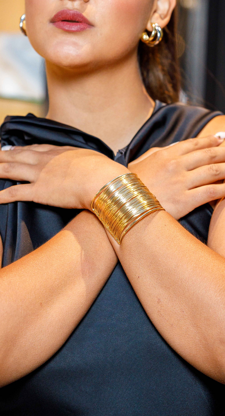 EMMA CLARA - BRAZALETE DE FIESTA EN FANTASÍA DORADO