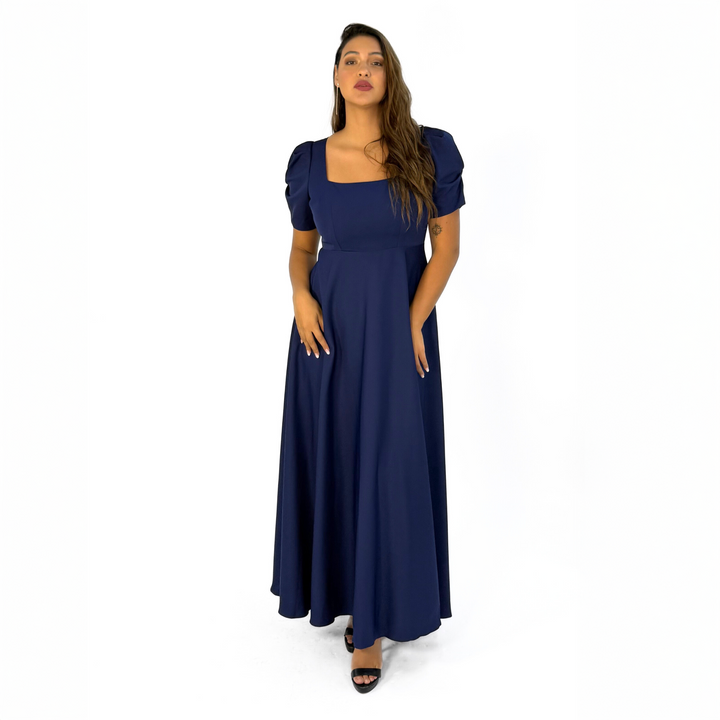 Emma Clara - Vestido De Fiesta Elegante Eduarda Azul Marino