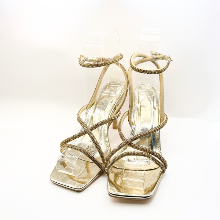 Emma Clara - Zapatos de Fiesta Straps Delgadas Ame Dorado