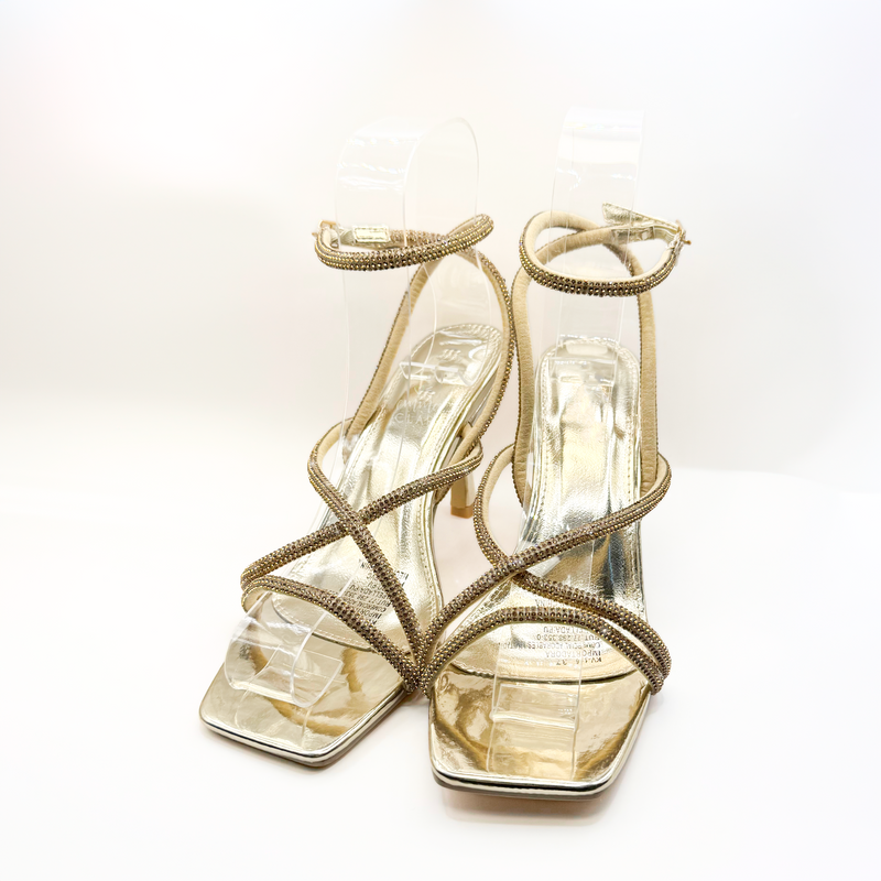Emma Clara - Zapatos de Fiesta Straps Delgadas Ame Dorado