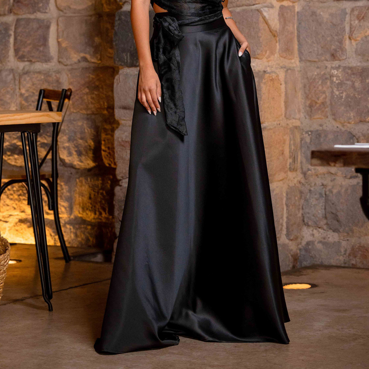 Emma Clara - Maxi Falda Negro