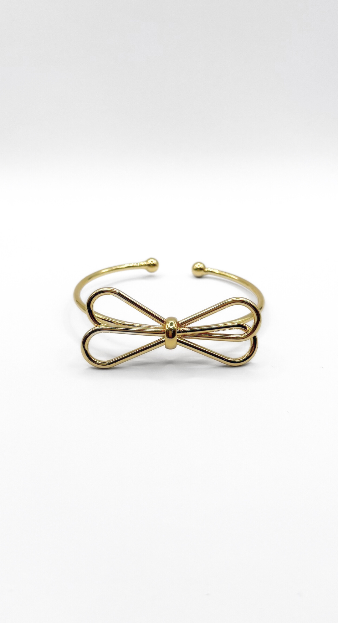 Emma Clara - Brazalete tipo Esclava Diseño Lazo en fantasía Dorada