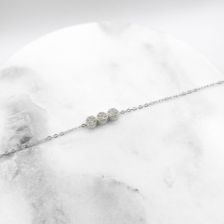 Emma Clara - Pulsera Dijes Circulares Strass Plata 925