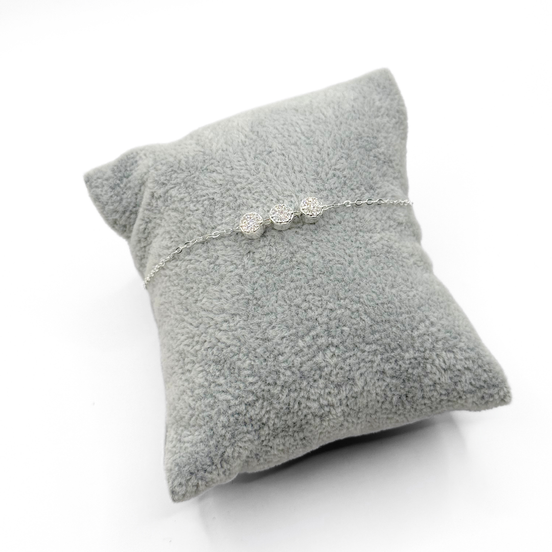 Emma Clara - Pulsera Dijes Circulares Strass Plata 925