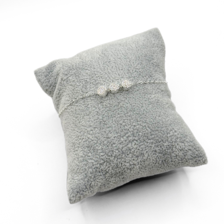 Emma Clara - Pulsera Dijes Circulares Strass Plata 925