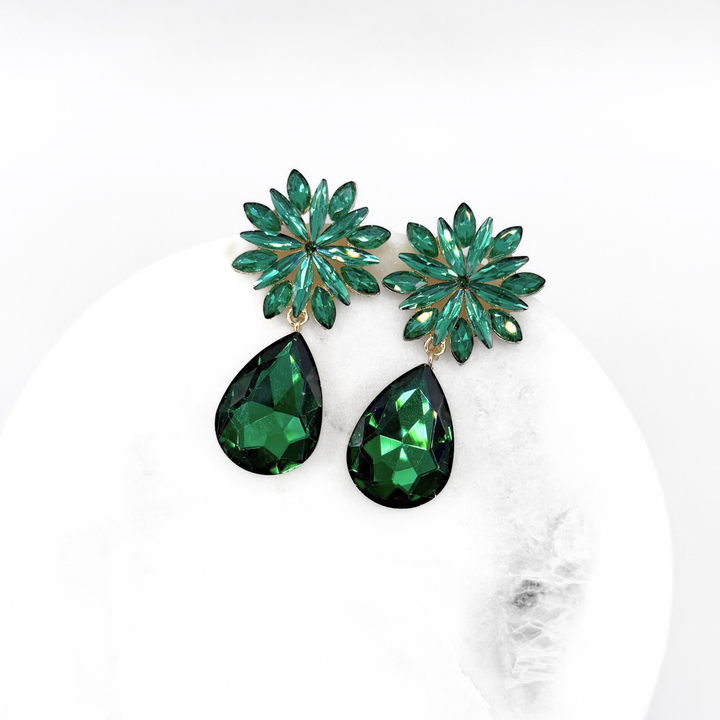 Emma Clara - Aros De Fiesta En Fantasía Verde Esmeralda