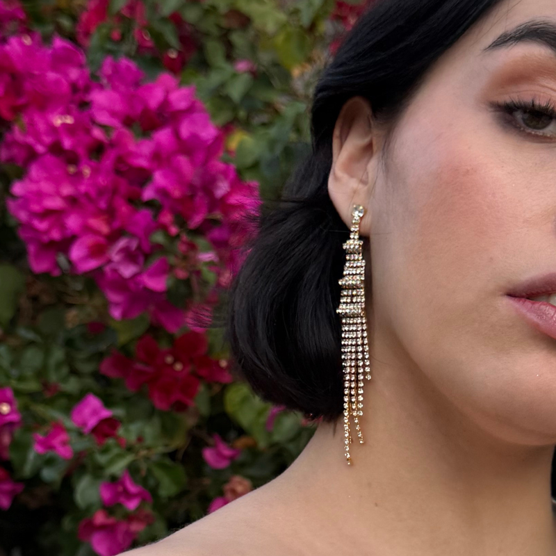 Emma Clara - Aros de Fiesta diseño Strass Dorado