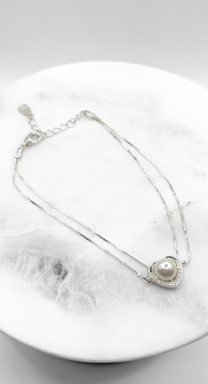 Emma Clara - Brazalete Diseño Corazón Enchapado Plata 925