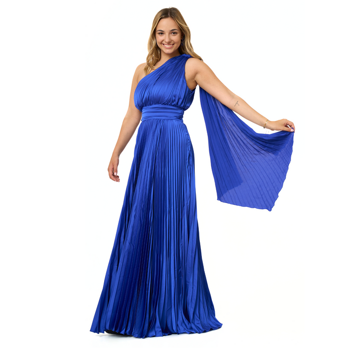 Emma Clara - Vestido Asimétrico Eva Azul Royal