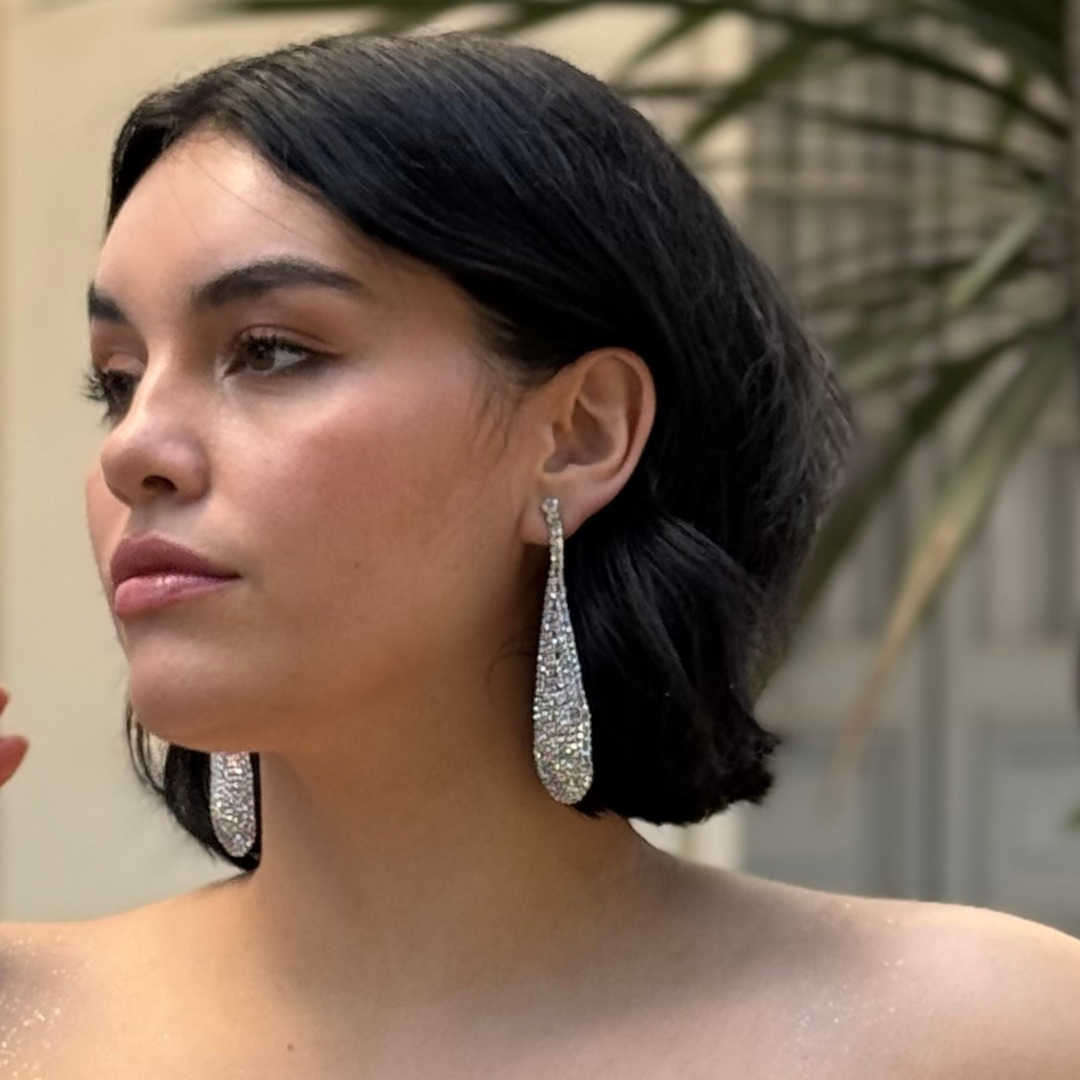 Emma Clara - Aros de Fiesta Diseño Gota Tornasol