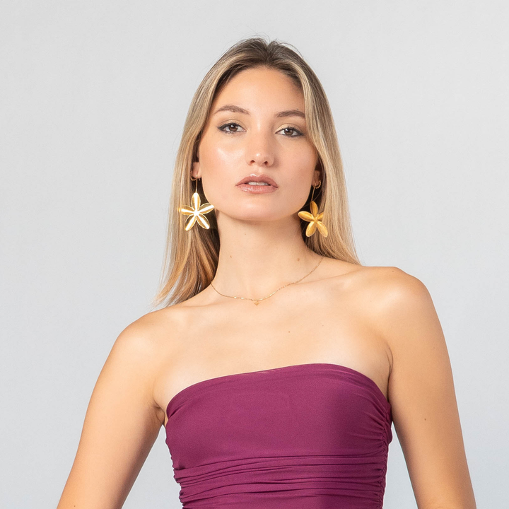 Emma Clara - Aros de Fiesta Flor Dorado