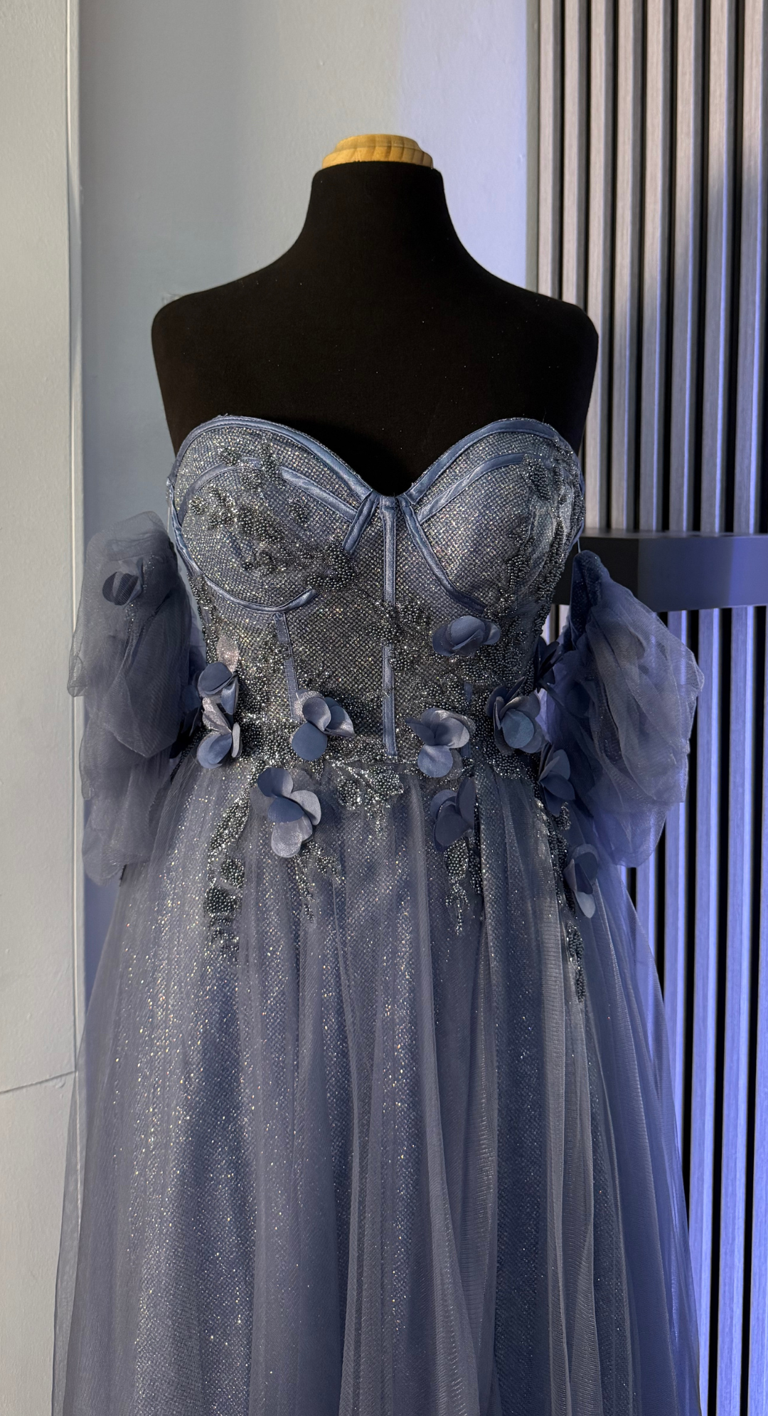 Emma Clara - Vestido Princesa 3D EC0122 Smoky Blue