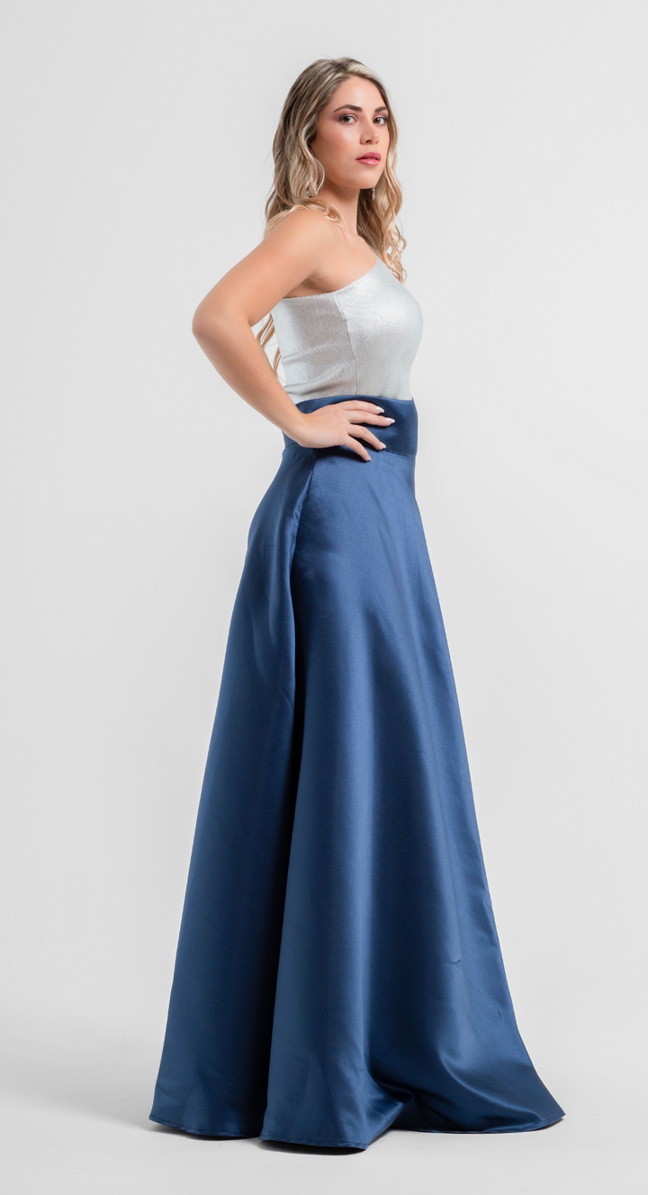 Emma Clara - Maxi Falda Azul Navy