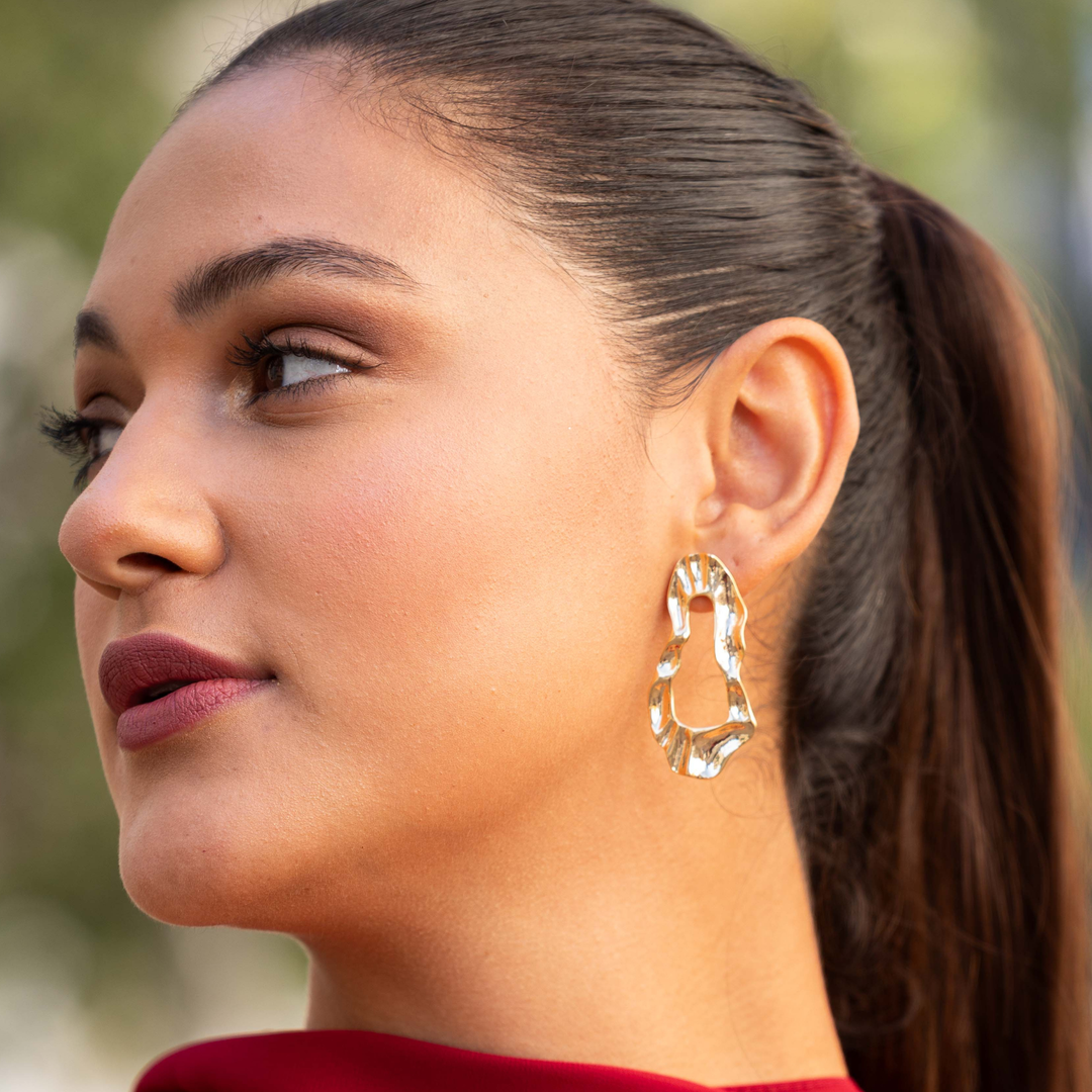 Emma Clara - Aros Diseño Colgante En Fantasía Dorado