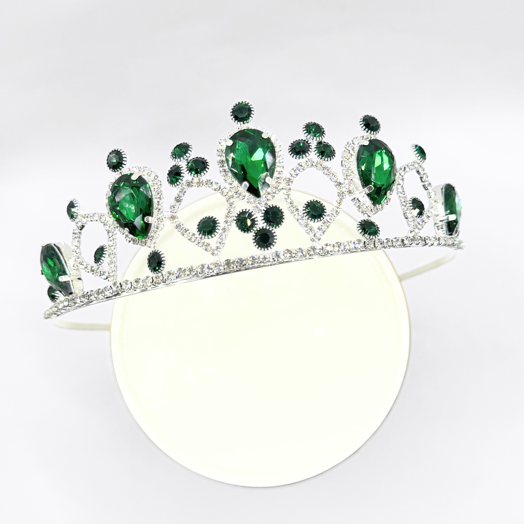 Emma Clara - Corona de Fiesta Verde Esmeralda