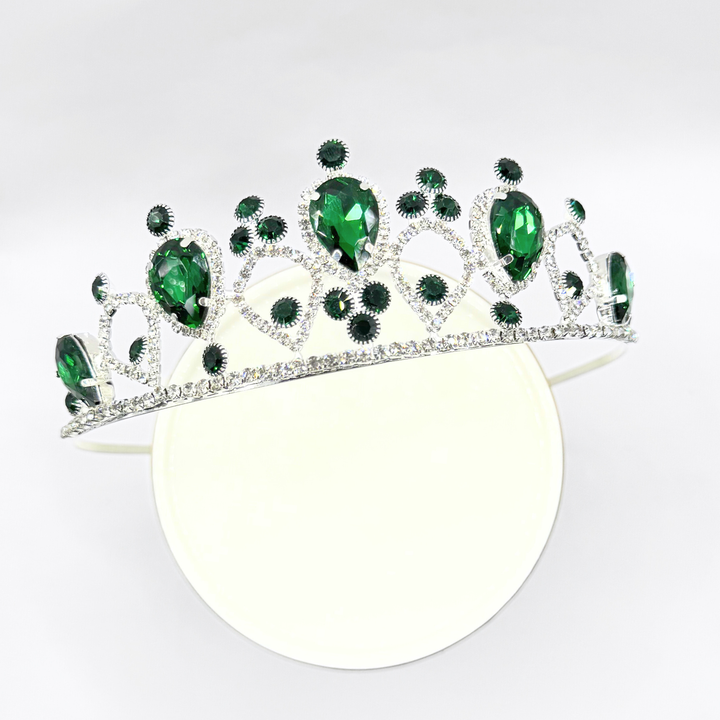 Emma Clara - Corona de Fiesta Verde Esmeralda