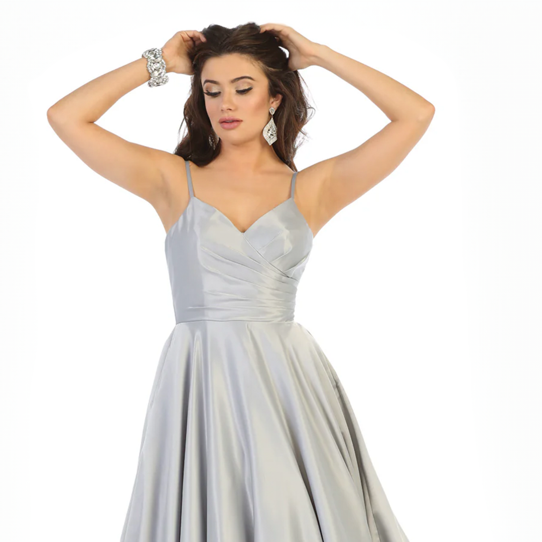 Emma Clara - Vestido Princesa Cierre tipo Corset EC0136 Silver