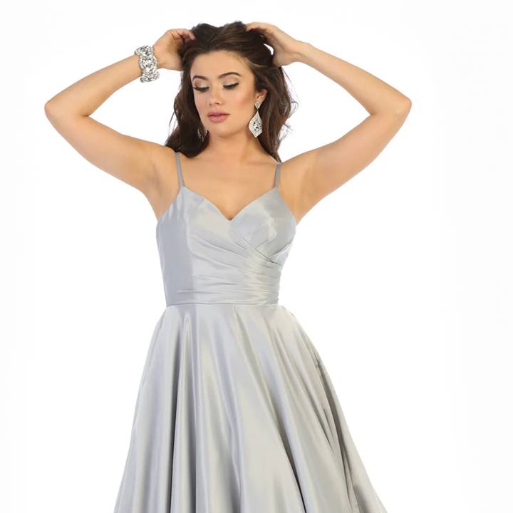Emma Clara - Vestido Princesa Cierre tipo Corset EC0136 Silver