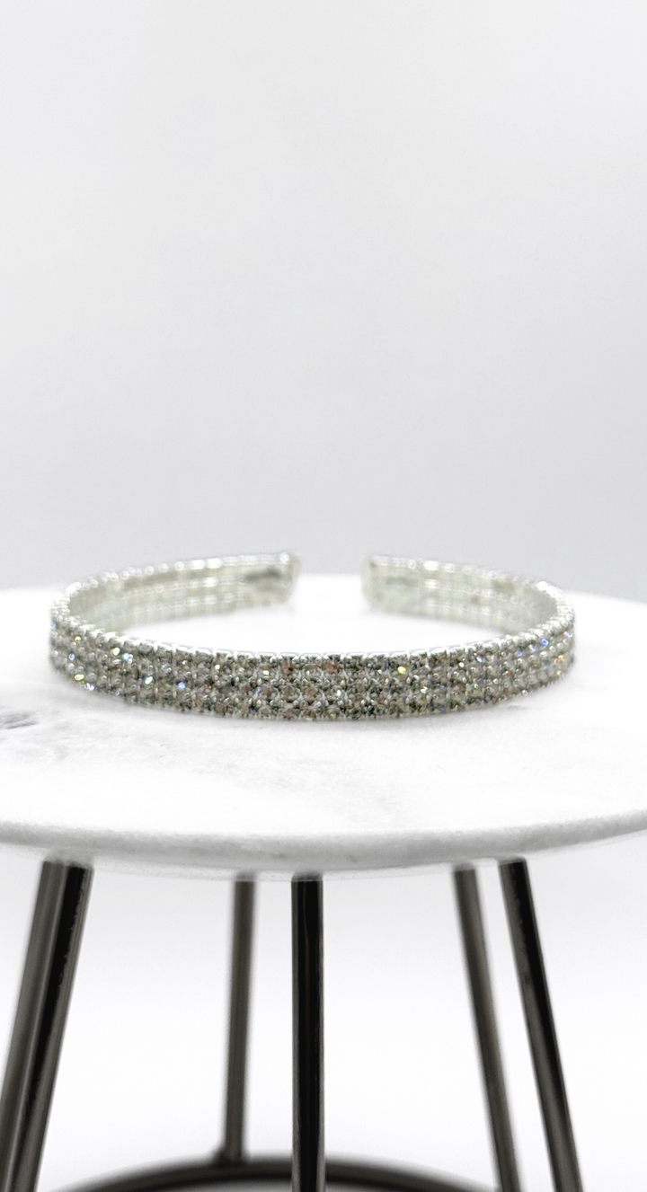 EMMA CLARA - BRAZALETE EN FANTASÍA STRASS PLATA