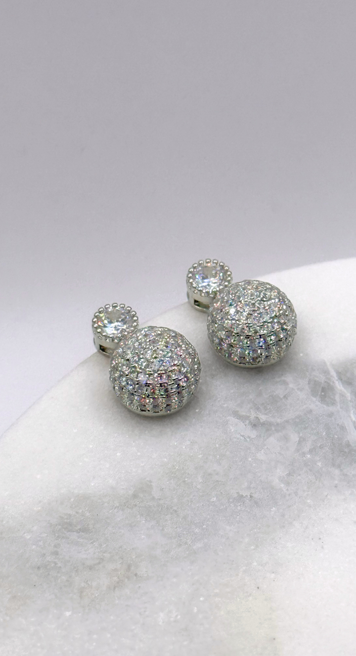 Emma Clara - Aros Perlas con Circón Plata