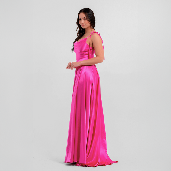 Emma Clara - Vestido De Fiesta Tipo A EC0128 Fucsia