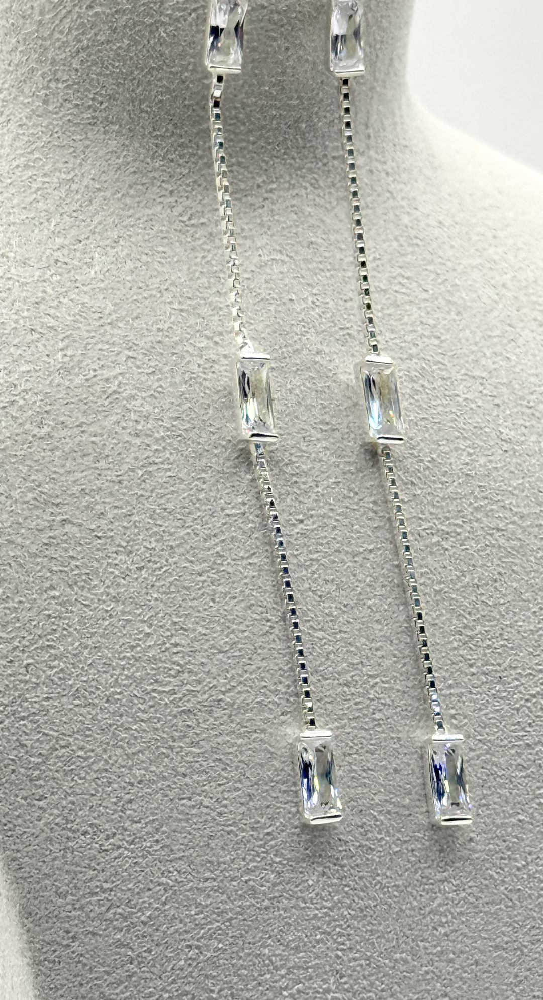 EMMA CLARA - AROS CIRCÓN RECTANGULAR ENCHAPÉ PLATA 925