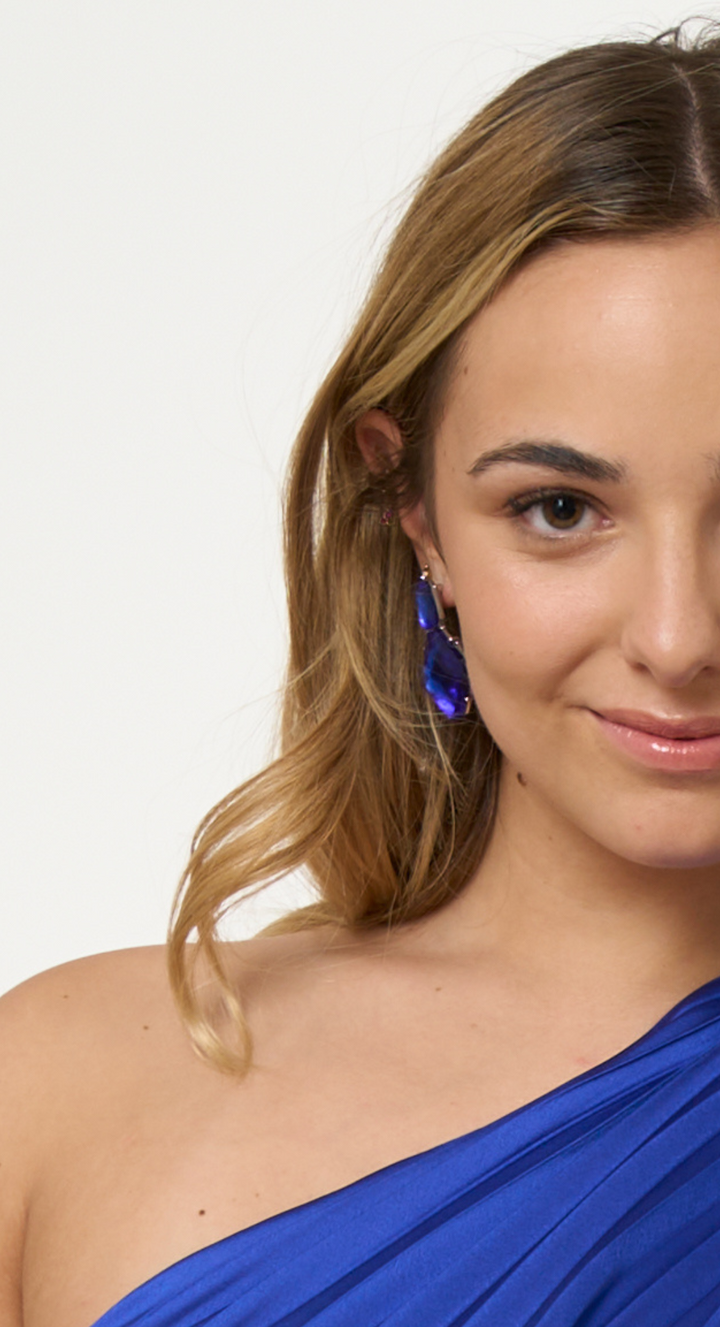 EMMA CLARA - AROS DE FIESTA PEDRERÍA AZUL ROYAL