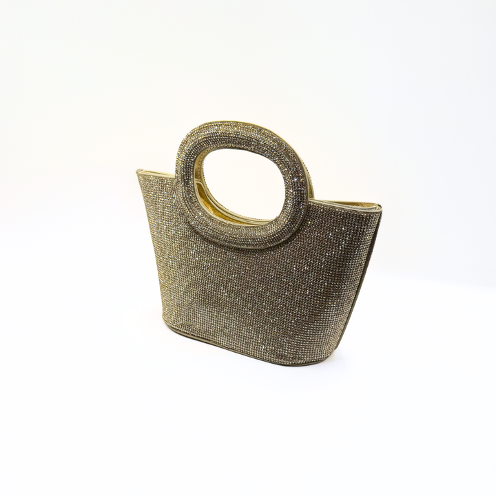 Emma Clara - Cartera de Fiesta Strass Dorada