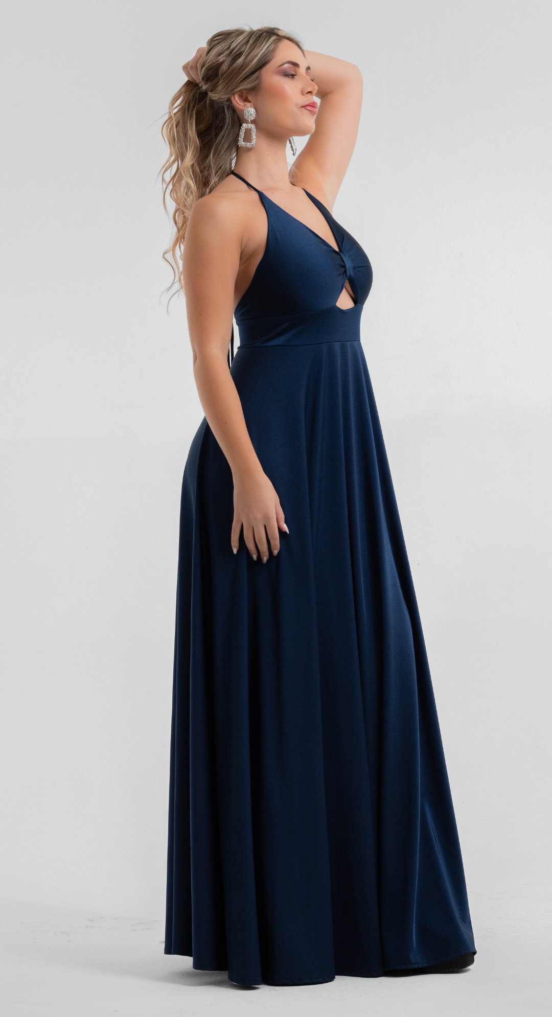 Emma Clara - Vestido Tipo A Iris Azul Navy