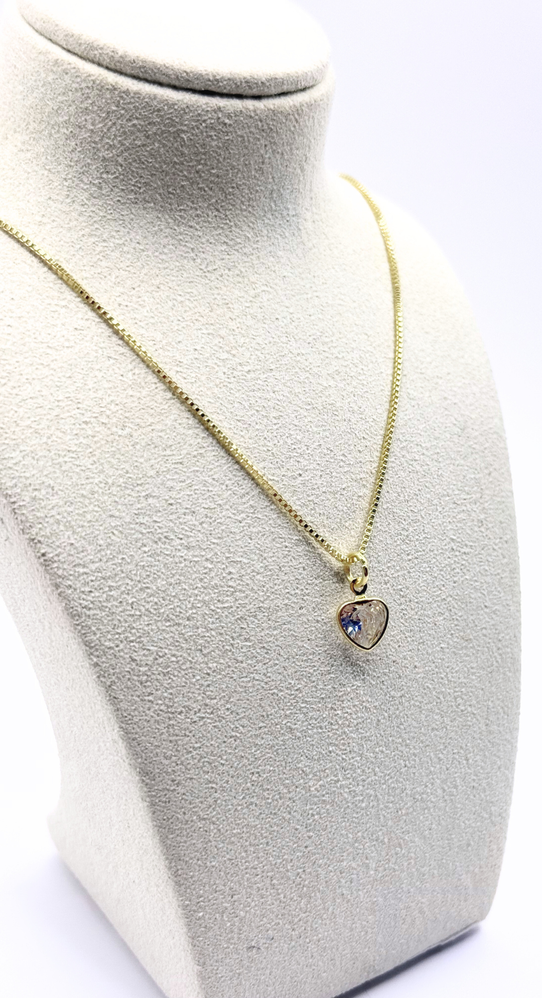 Emma Clara - Collar Dije Cristal Corazón Enchapado en Oro