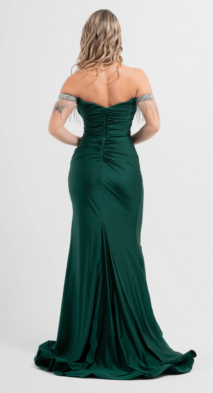 Emma Clara - Vestido de fiesta ajustado Coté Verde Esmeralda