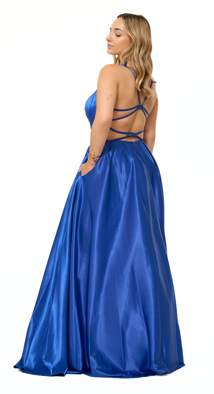 Emma Clara - Vestido estilo princesa Karol Azul Royal