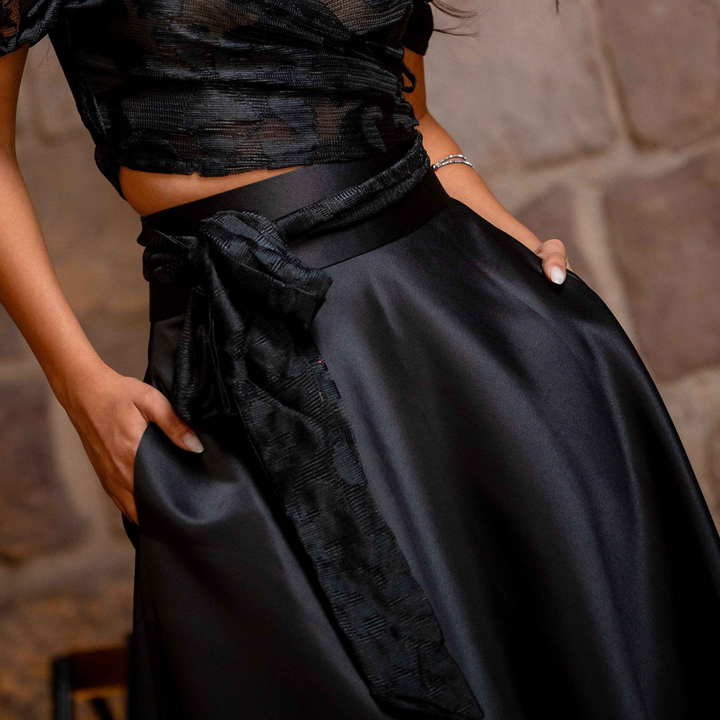 Emma Clara - Maxi Falda Negro