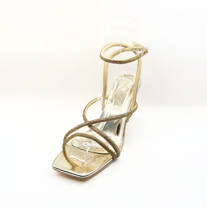 Emma Clara - Zapatos de Fiesta Straps Delgadas Ame Dorado