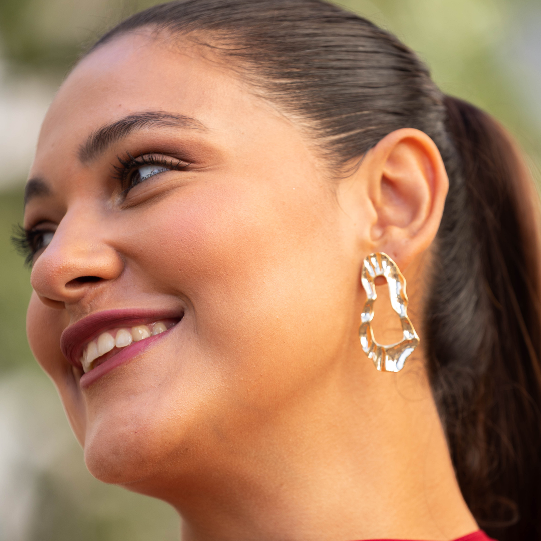 Emma Clara - Aros Diseño Colgante En Fantasía Dorado