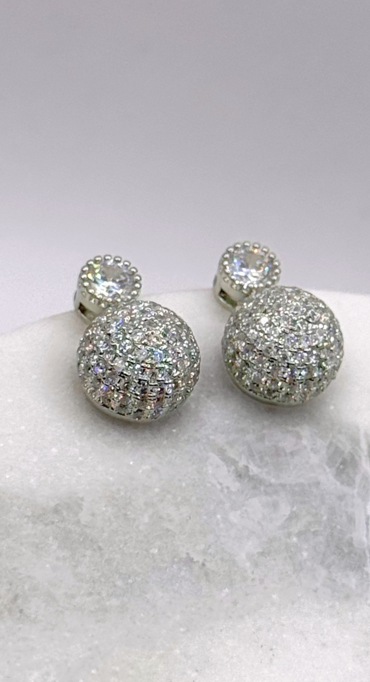 Emma Clara - Aros Perlas con Circón Plata
