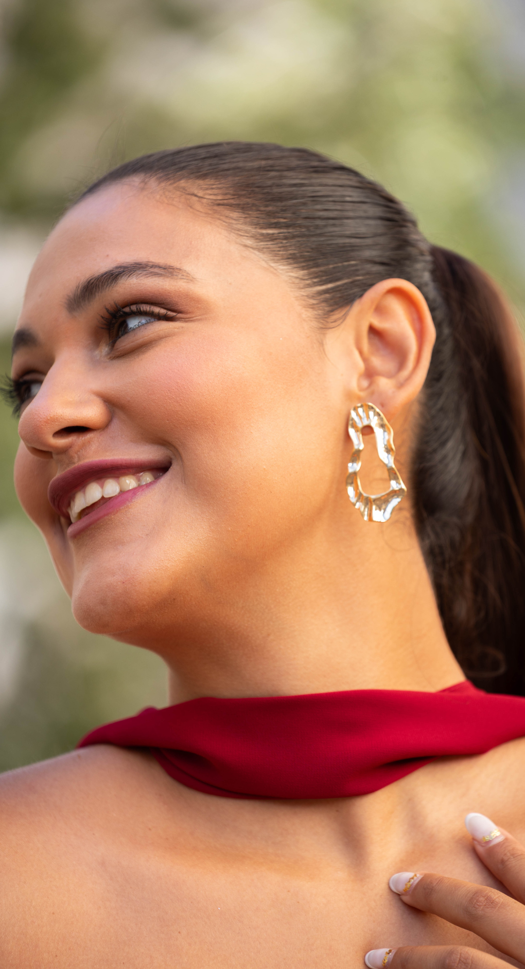 Emma Clara - Aros diseño Colgante en Fantasía Dorado