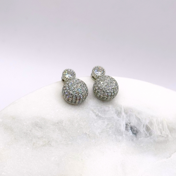 Emma Clara - Aros Perlas Con Circón Plata