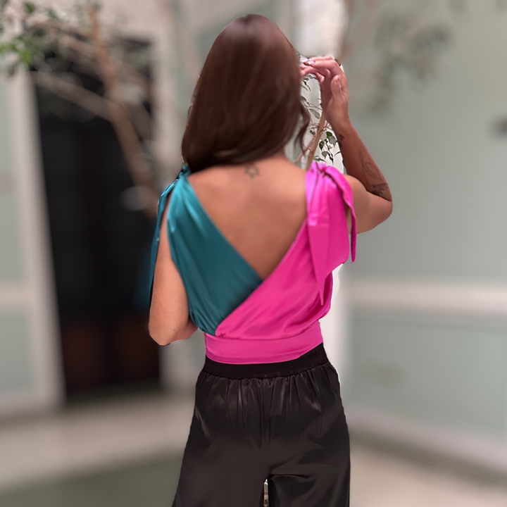 Emma Clara - Top Bicolor Edith Fucsia