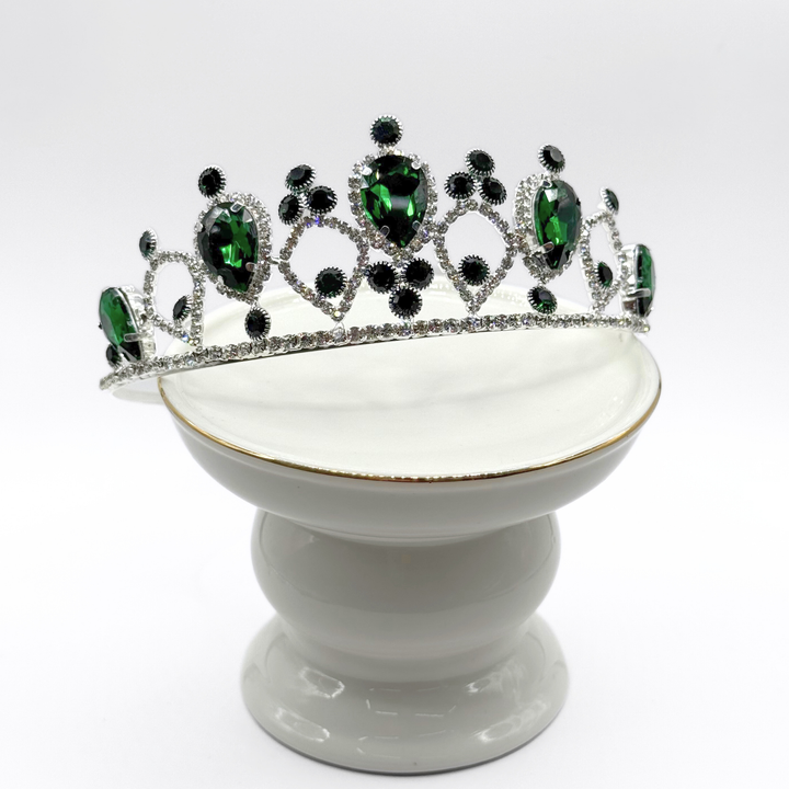 Emma Clara - Corona de Fiesta Verde Esmeralda
