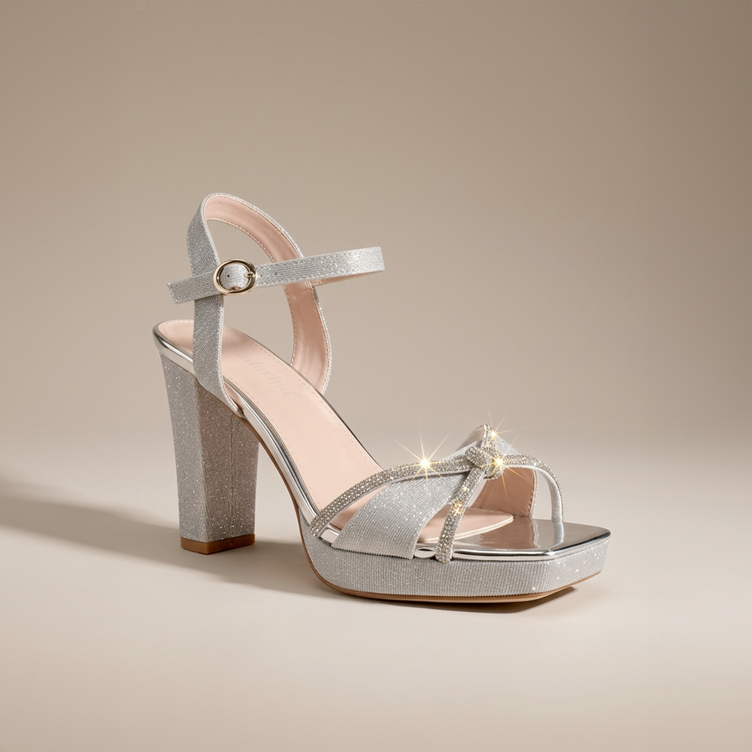 Emma Clara - Zapato de Fiesta Diseño Cinta Brillante Rue Plateado