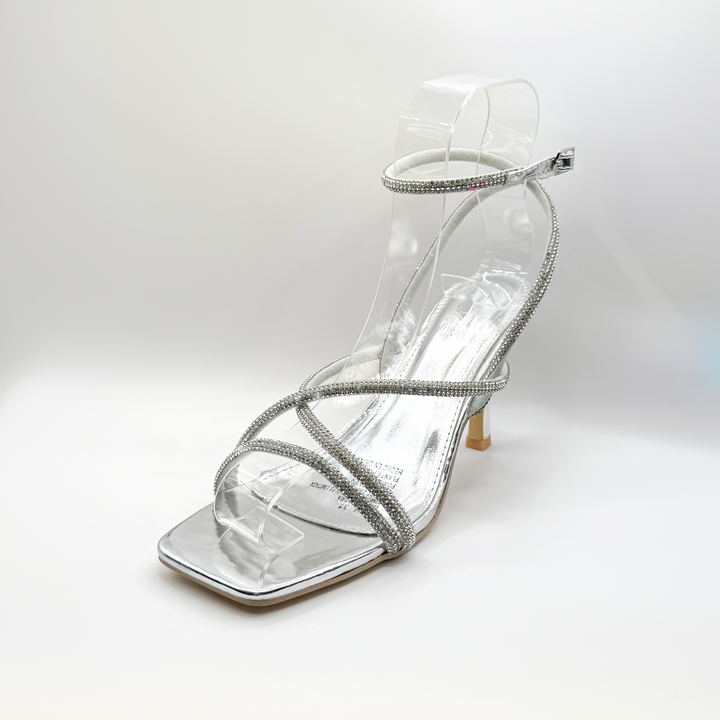 Emma Clara - Zapatos de Fiesta Straps Delgadas Ame Plateado